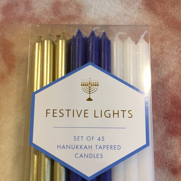 Festive Lights Hanukkah Candle Set 45 ct NWT - Picture 3 of 11